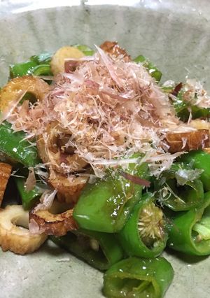 万願寺とうがらしとちくわの炒め煮-レシピのメイン写真