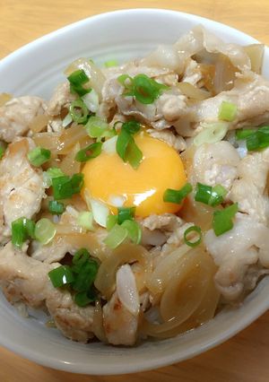 簡単!塩ポン酢豚丼-レシピのメイン写真