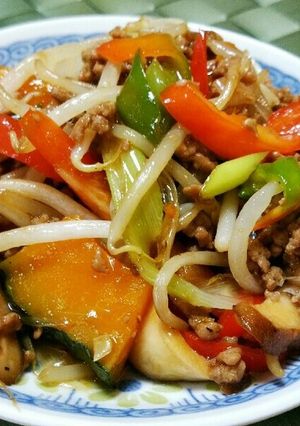 彩り野菜と豚挽き肉のオイスター炒め☆-レシピのメイン写真