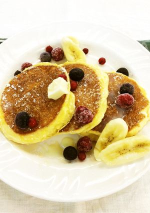 砂糖不使用！ヨーグルトで作るパンケーキ-レシピのメイン写真