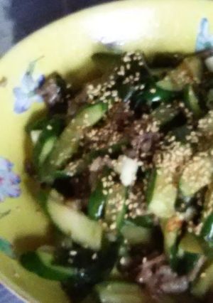 干しきうりと牛肉の炒め物-レシピのメイン写真