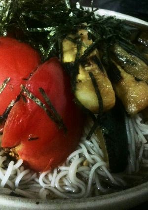 夏のバジルそうめん-レシピのメイン写真