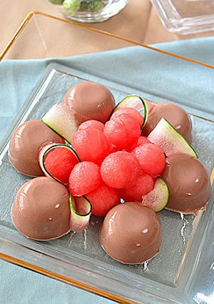 くるりんスイカとミロのゼリー♪-レシピのメイン写真