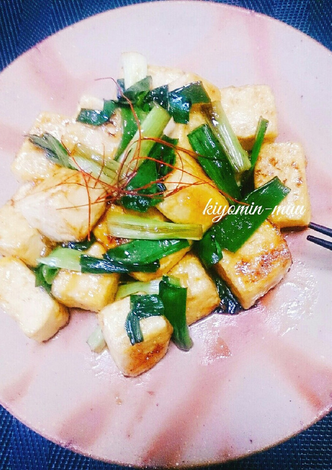 【節約！】豆腐とネギの甘酢炒め♪-レシピのメイン写真