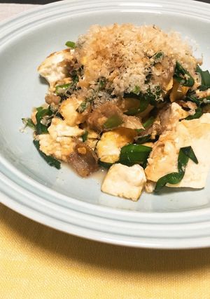 簡単★ニラ（ゴーヤ）と豆腐チャンプルー-レシピのメイン写真