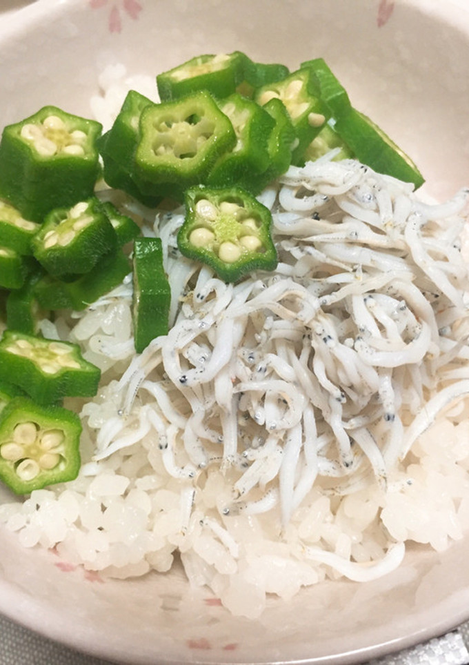 おくらとしらすご飯★だし醤油が決めて！-レシピのメイン写真