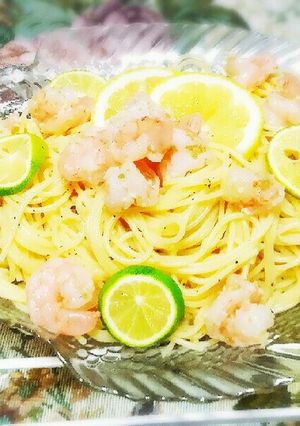 えびとバジルガーリックソルトの冷製パスタ-レシピのメイン写真