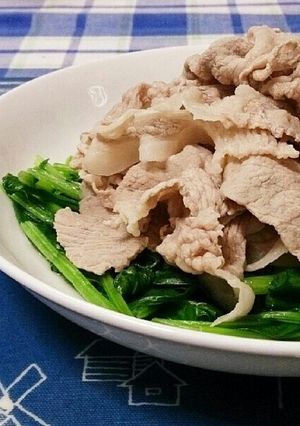 簡単！豚肉とほうれん草のしゃぶしゃぶ-レシピのメイン写真