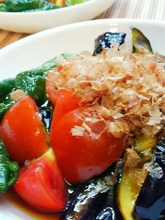 茄子ピーマン☆夏野菜の揚げびたし-レシピのメイン写真