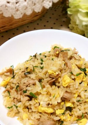 ぱぱっと！豚肉と大葉のチャーハン-レシピのメイン写真