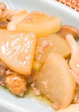 大根としめじの豚挽肉煮-レシピのメイン写真