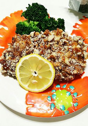 湿気たお煎餅で★カリッと♪チキンカツ-レシピのメイン写真