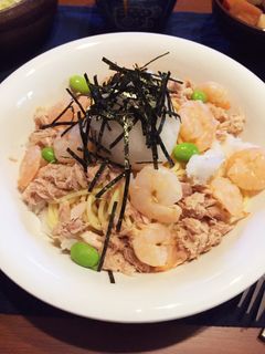 エビツナおろしパスタ-レシピのメイン写真