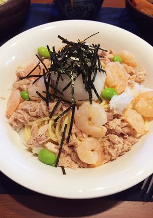 エビツナおろしパスタ-レシピのメイン写真
