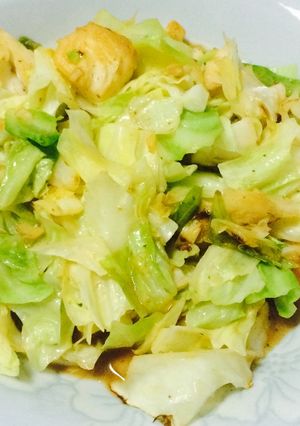 あぶらカレイとキャベツのバター醤油炒め-レシピのメイン写真