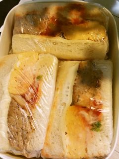 ハンバーグと玉子焼きのサンドイッチ♣弁当-レシピのメイン写真