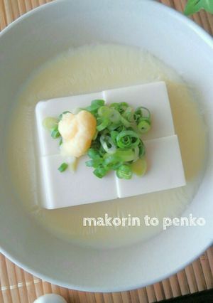 レンジで簡単!豆乳豆腐の温奴-レシピのメイン写真
