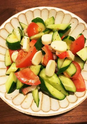 さけるチーズの歯応えサラダ-レシピのメイン写真