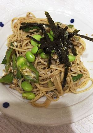 味付けは簡単に！オクラとしらすのパスタ-レシピのメイン写真