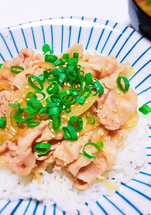 【15分】簡単！旦那も唸る豚の生姜焼き丼-レシピのメイン写真