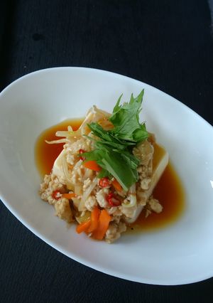 ごま油香る~!豆腐の中華風野菜あんかけ♪-レシピのメイン写真