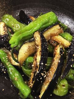 ナスと獅子唐の簡単炒め煮-レシピのメイン写真