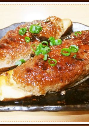 簡単★ナスのつくね焼き♪-レシピのメイン写真