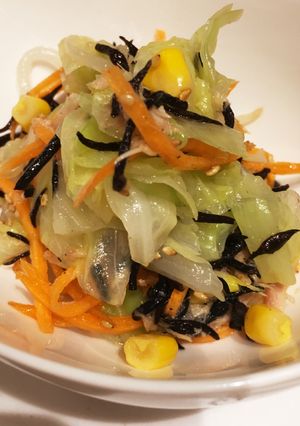 野菜嫌いに離乳食にひじきたっぷりサラダ-レシピのメイン写真