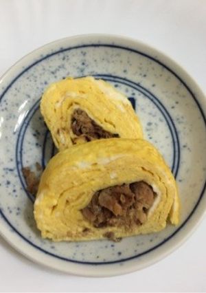 鰻巻き？さんま巻です(๑>◡<๑)-レシピのメイン写真