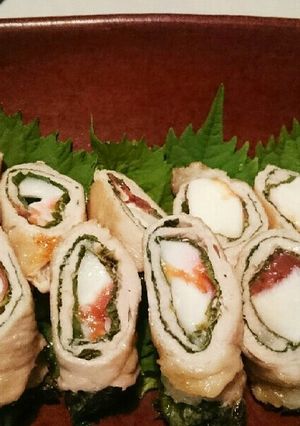 山芋の梅シソ巻き豚-レシピのメイン写真