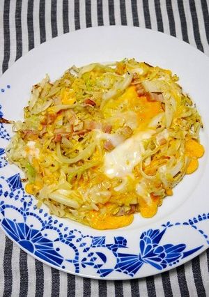 簡単！ベーコンキャベツ焼き-レシピのメイン写真