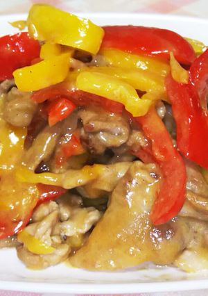 簡単❗パプリカのマヨ炒め豚肉-レシピのメイン写真