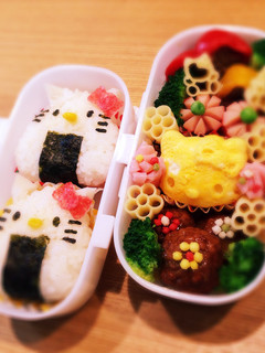 運動会お弁当簡単キャラ弁キティちゃん-レシピのメイン写真