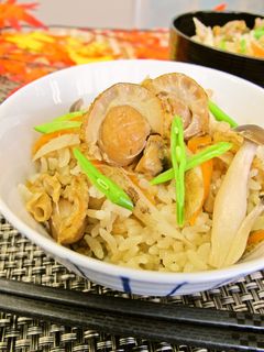 ほたて炊き込みご飯-レシピのメイン写真