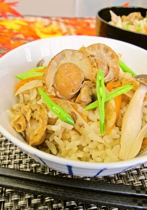 ほたて炊き込みご飯-レシピのメイン写真