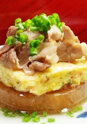 丸大根とベジローストの博多甘辛肉のせ-レシピのメイン写真