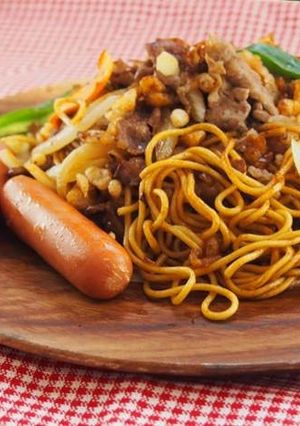 BBQ・焼肉の〆はパラッと☆焼きそば！-レシピのメイン写真