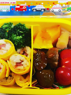 卵細巻きお弁当☆保育園-レシピのメイン写真