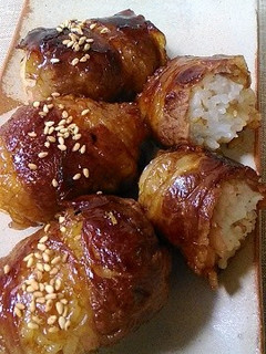 我が家の特製♡肉巻きおにぎり♪-レシピのメイン写真