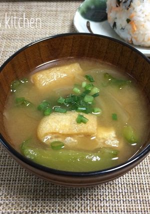 【 ピーマンの味噌汁♪ 】-レシピのメイン写真