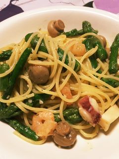 余ったアヒージョをパスタにアレンジ☆-レシピのメイン写真