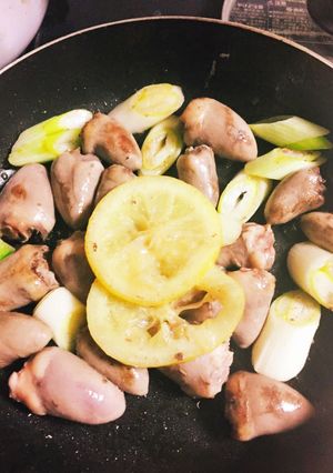 ハツの塩レモン炒め☆おつまみ-レシピのメイン写真
