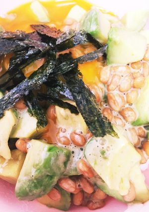 ランチに！♡お手軽アボカド納豆丼♡-レシピのメイン写真