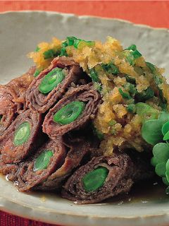 牛肉巻きの和風おろしソース-レシピのメイン写真