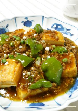 厚揚げとピーマンの麻婆風♪-レシピのメイン写真