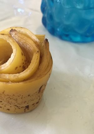 バナナの皮の☆お花-レシピのメイン写真