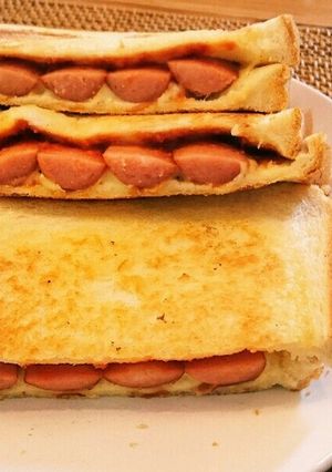 【フライパンで】サクサクホットサンド☆-レシピのメイン写真