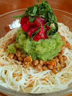 さっぱり☆おろし納豆冷やし素麺-レシピのメイン写真