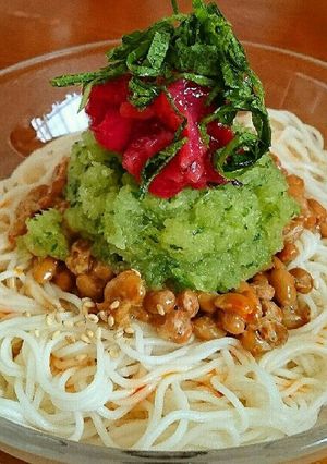 さっぱり☆おろし納豆冷やし素麺-レシピのメイン写真