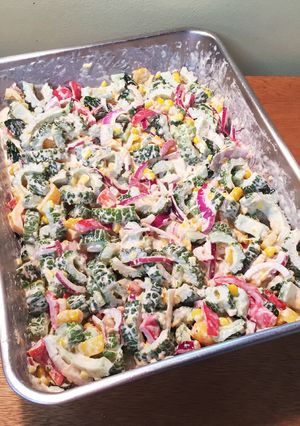 ゴーヤーと夏野菜のツナサラダ-レシピのメイン写真